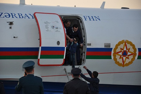 Azerbaijani nationals evacuated from Nepal arrive in Baku - PHOTOS